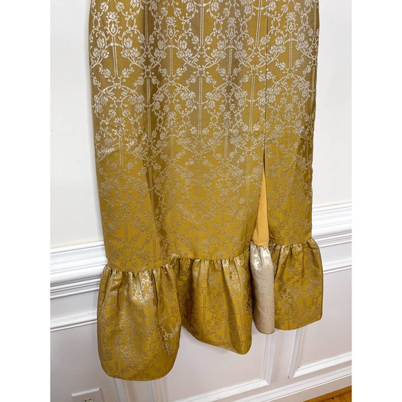 Sachin + Babi Gold Metallic Midi Dress - Picture 7 of 7